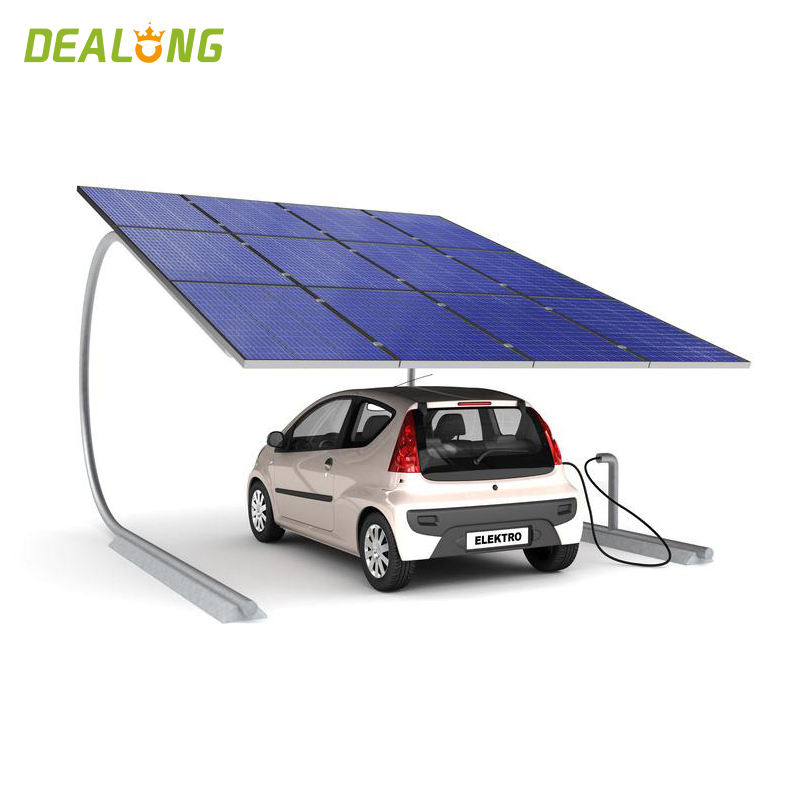 Aluminum Solar System PV Carport Bracket 100kw