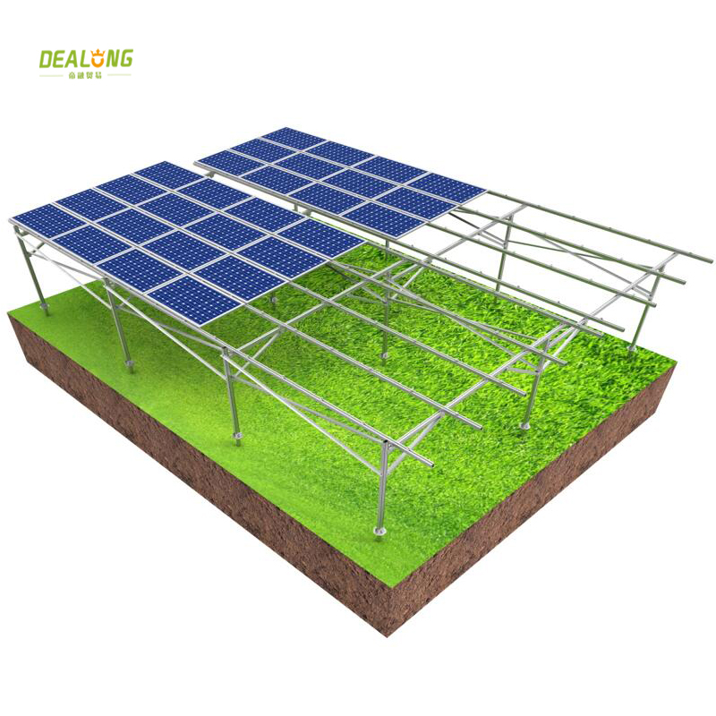 Flat ground Aluminum Farm Solar Mounting System