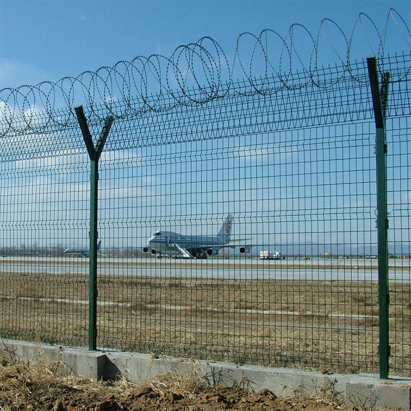 Airport Fence Y Type Security Barbed Wire Fence