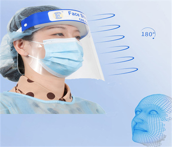 plastic face shield for virus protection