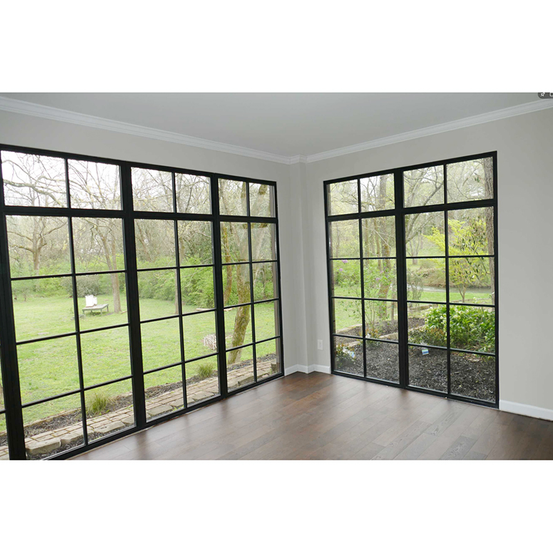 Black Fixed And Double Casement Steel Doors And Windows