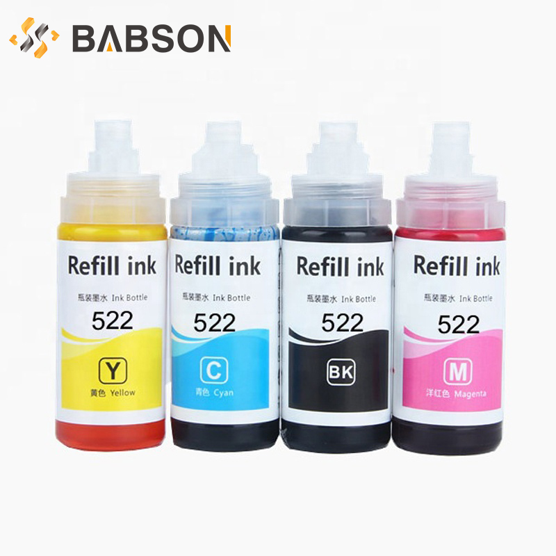 Ink bottles T552 555 013 014 for Epson eco tank printer ET 8500 8550