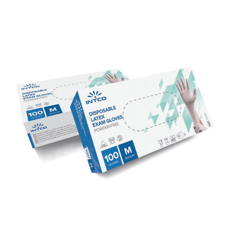 INTCO Disposable Latex Exam Gloves