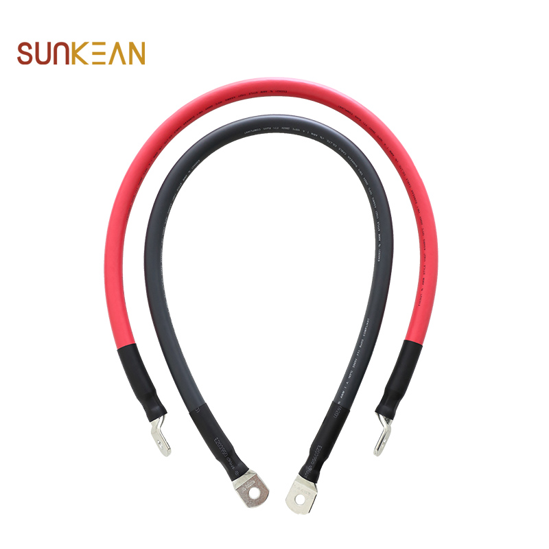 UL 11627 assembled battery cable with tinned copper cable lug terminal connector