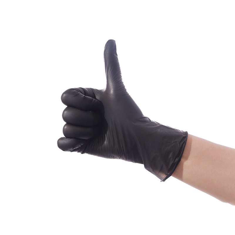 Black Nitrile Gloves Powder Free