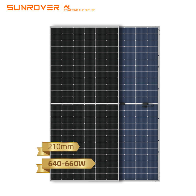 Mono bifacial module 640W 645W 650W 655W 660W solar roof panels