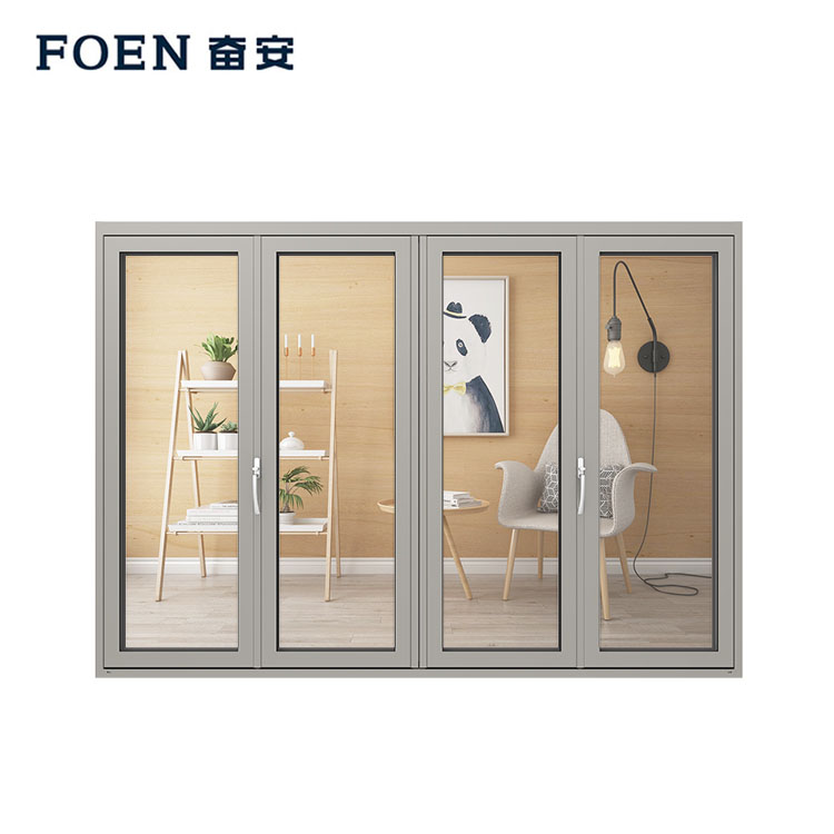 Powder coated commercial folding doors
