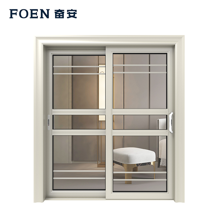 Grey Color Aluminum Sliding Door