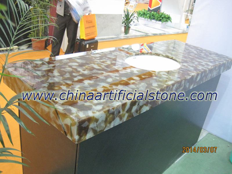 Recycled Glass Stone Countertop Surface