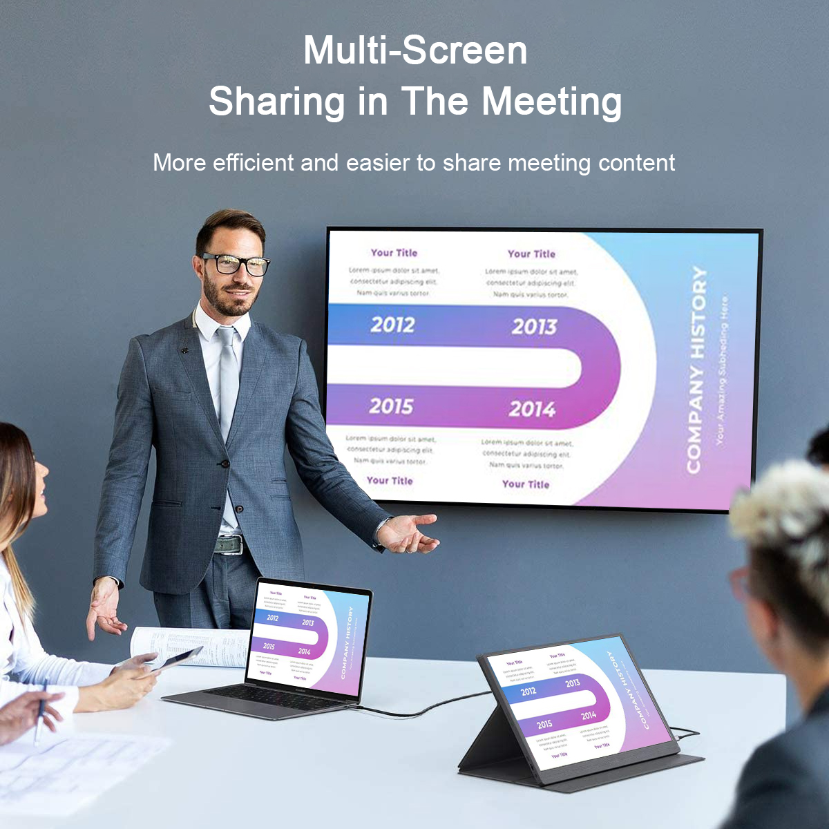 Full hd 1080P USB Type-c PC Gaming 15.8 inch Portable ips Monitor for Smart phone Laptop