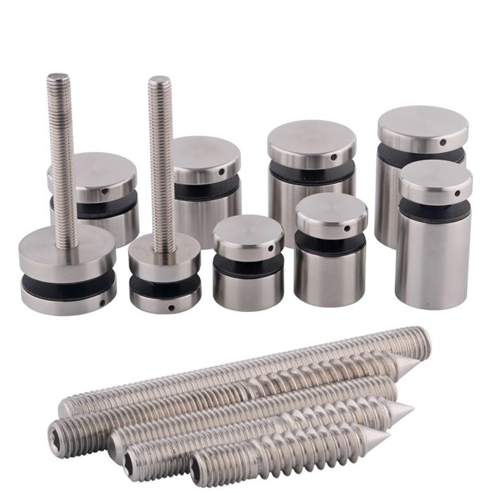 Stainless Steel Glass Railing Adapters Standoffs with Fastener