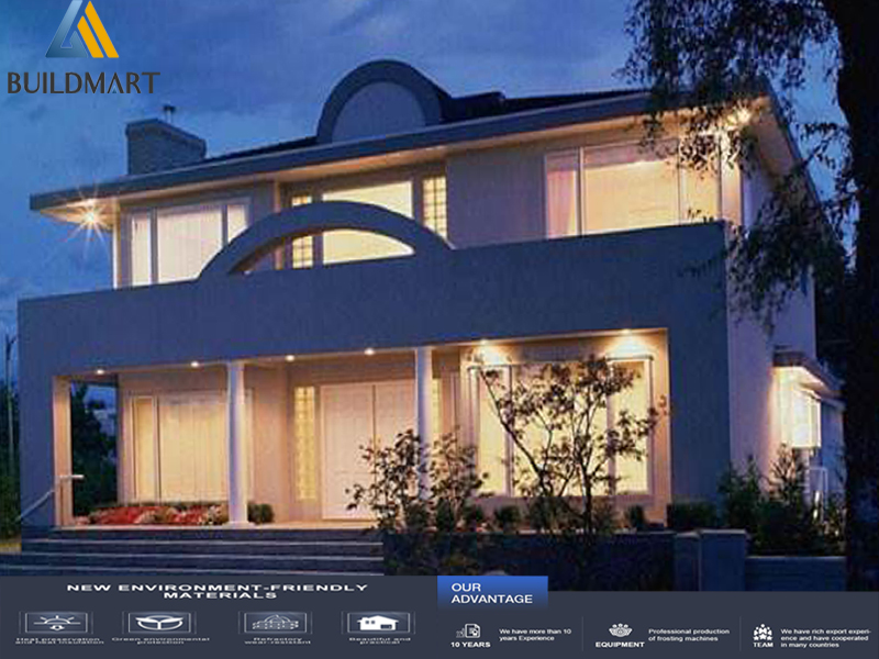 Modern Luxury Design 2 Story Prefab Steel Villa House