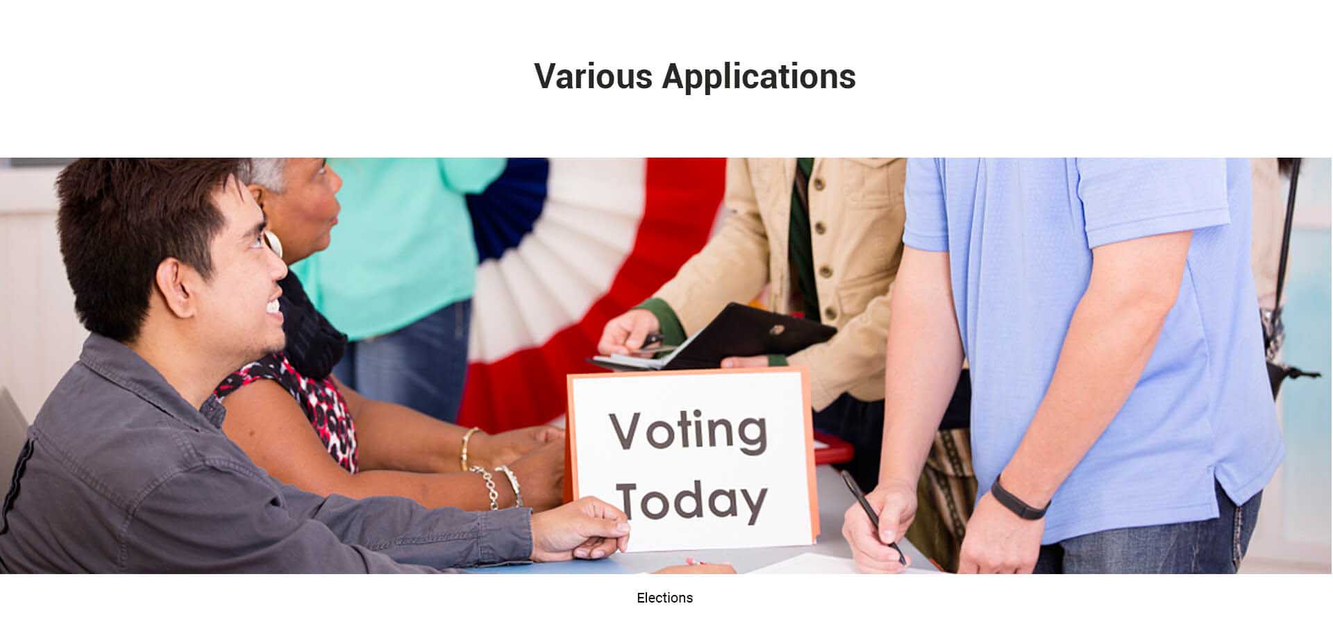 Biometric Tablet for voting Biometric Tablet for voting