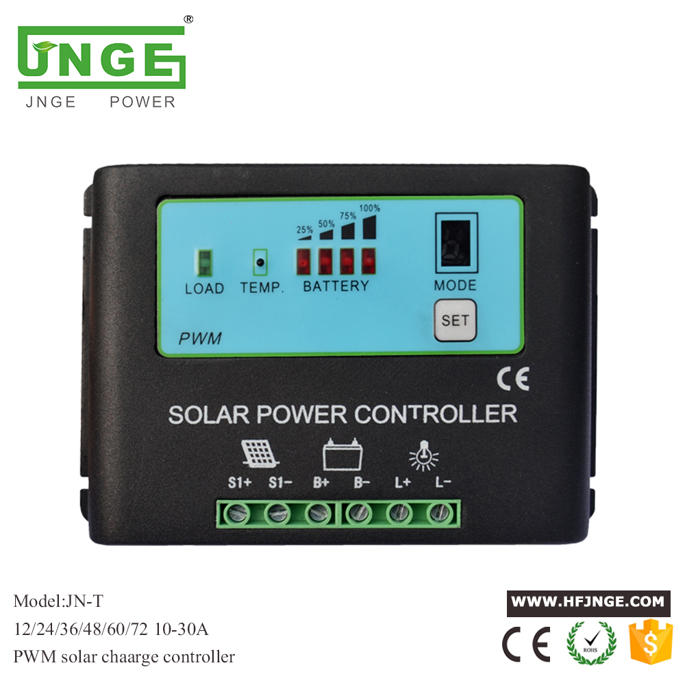 JN-T 36V 48V 60V 72V Solar charge Controller 10A 20A 30A