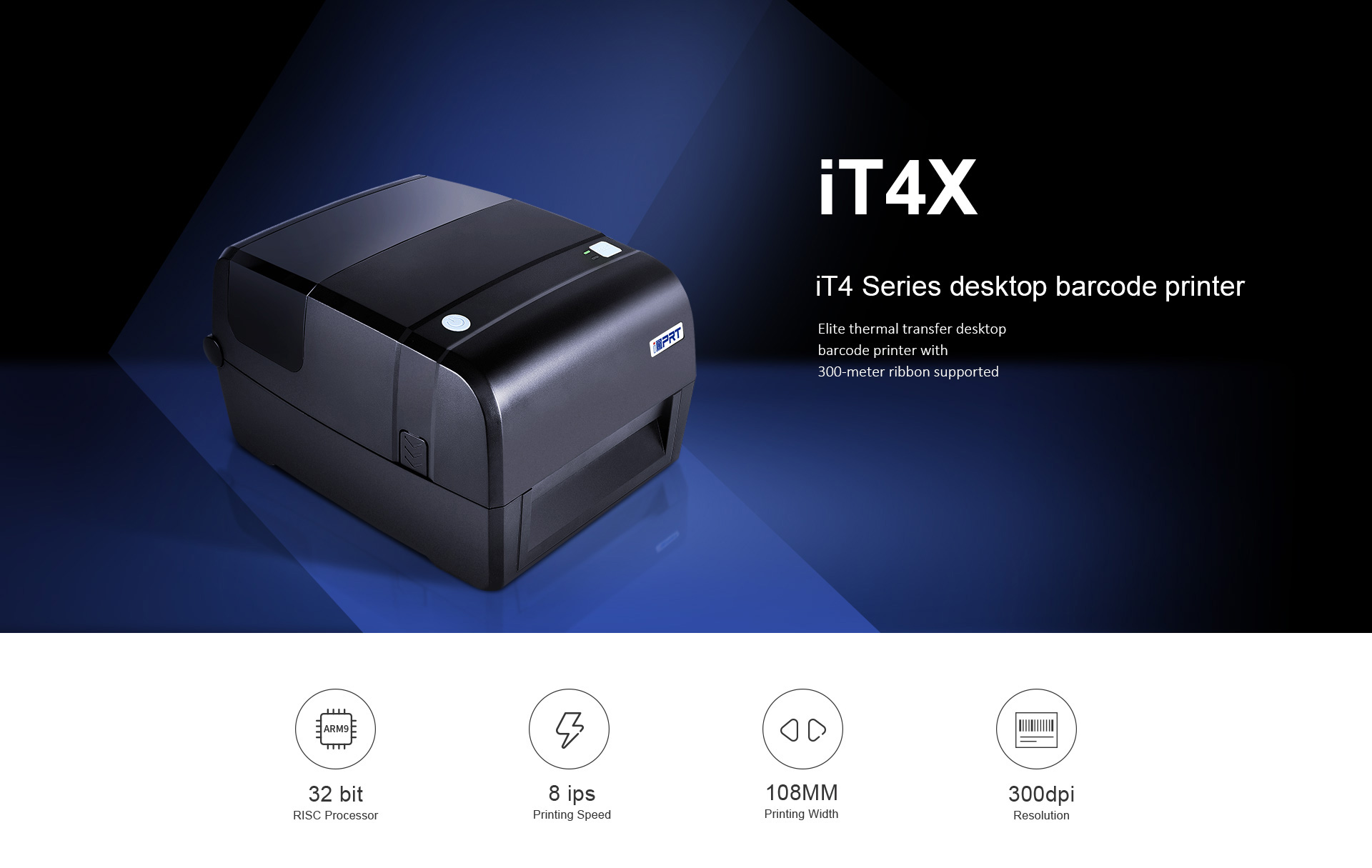 Desktop barcode printer