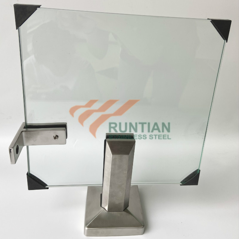 2205 Duplex Satin Square Base Mounted Pool Glass Fencing Spigots