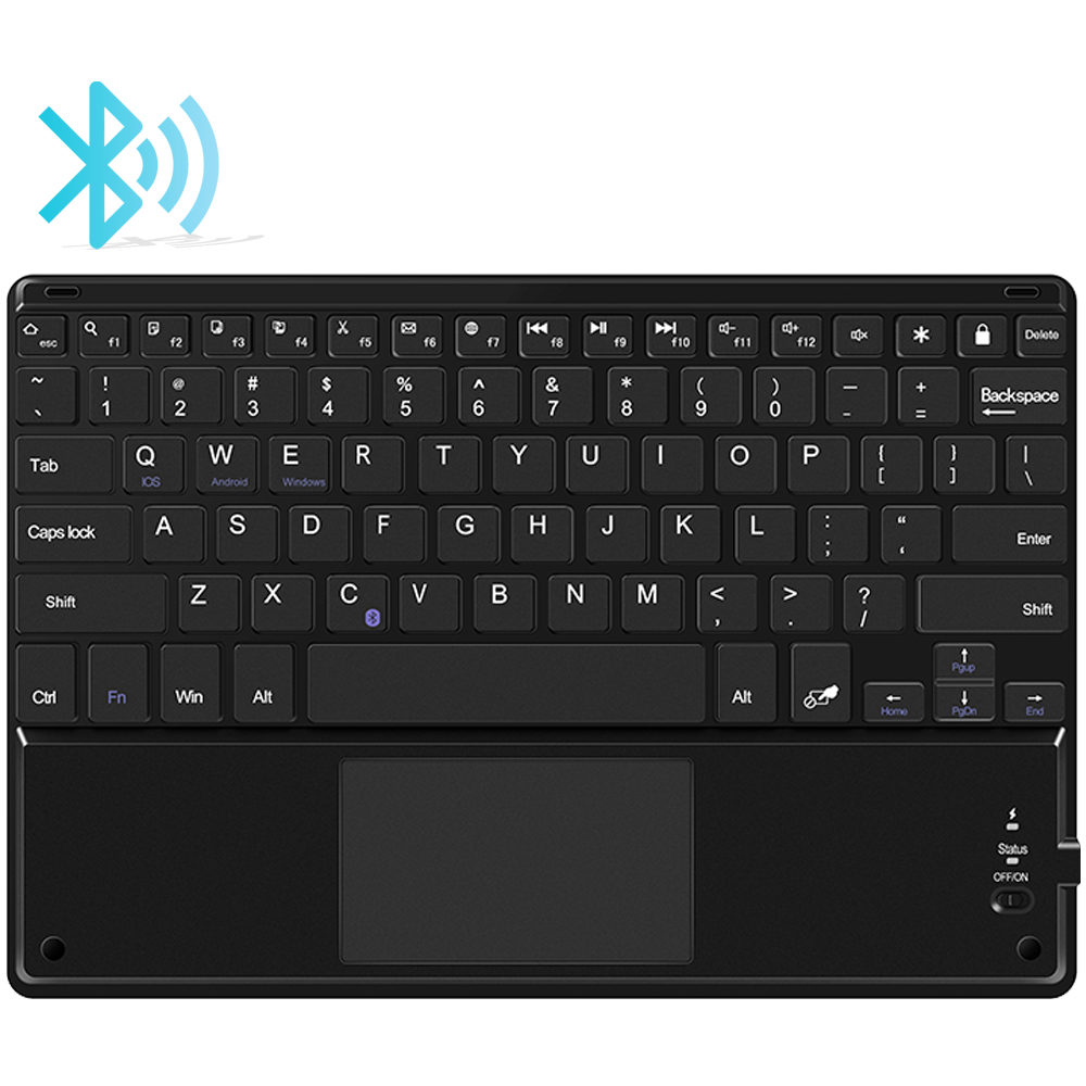 Wireless Flexible Blue-tooth 3.0 Mini Keyboard With Touch-pad