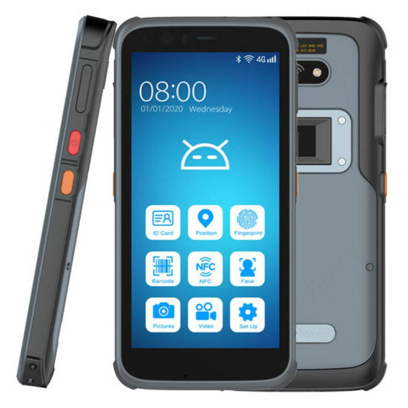 IP68 Pocket Size Government Data Collection 4G Android Biometric RFID PDA Terminal