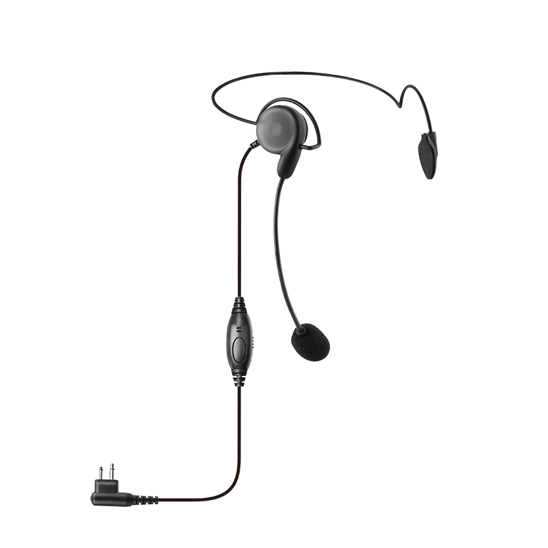 RHS-0128 Lightweight Behind-the-head Headset with Boom Mic and PTT/VOX Switch for walkie talkie