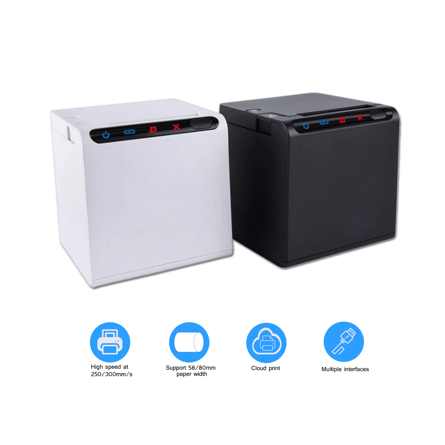 58/80mm ESC/POS Command Cloud Bluetooth Thermal POS Printer For Small Business POS80B