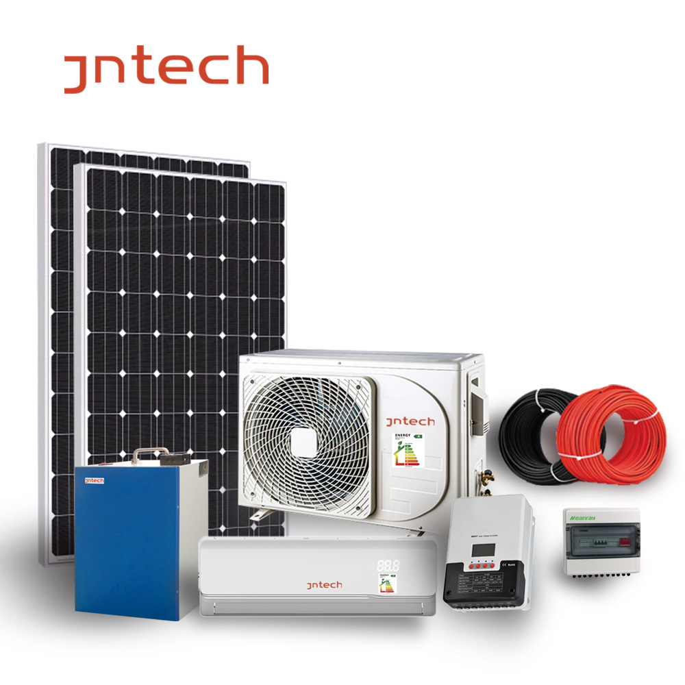 JNTECH Hybrid solar powered AC+DC easy installation Solar Air Conditioner