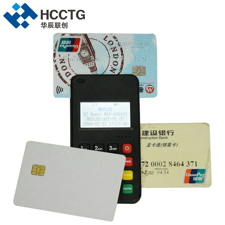Bluetooth EMV PCI Certification 3 In 1 Card Payment MPOS M6 PLUS