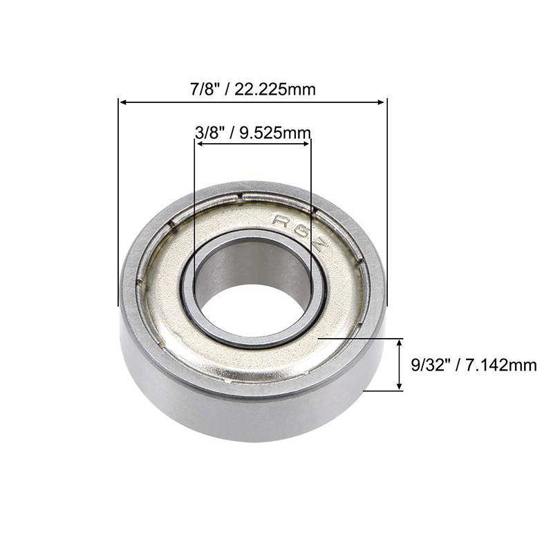 Shielded Bearing R6 ZZ 3/8" 7/8" 9/32" inch Miniature Ball Bearings RC Models