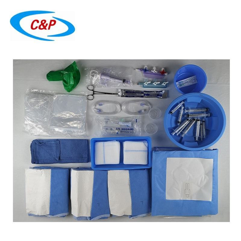 Disposable EO Sterile Angiography Surgery Pack Femoral Angiography Drape Pack