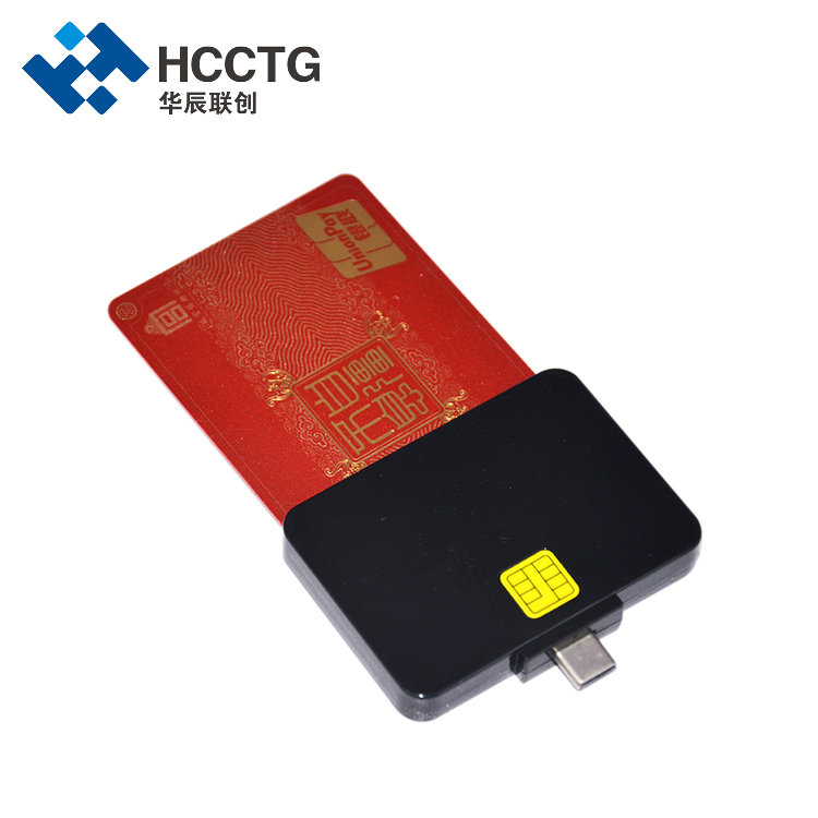 CE ROHS USB Type C Contact Smart Card Reader DCR32