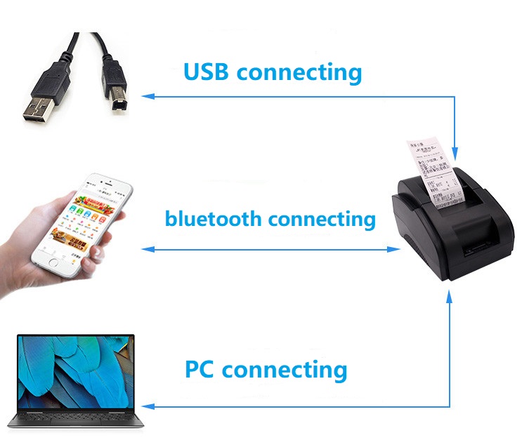 usb bluetooth pos thermal printer