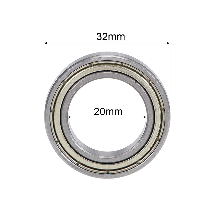 Ball Bearings 6804ZZ Double Shielded 20mm Inner Dia 32mm OD 7mm Bore Deep Groove Chrome Steel