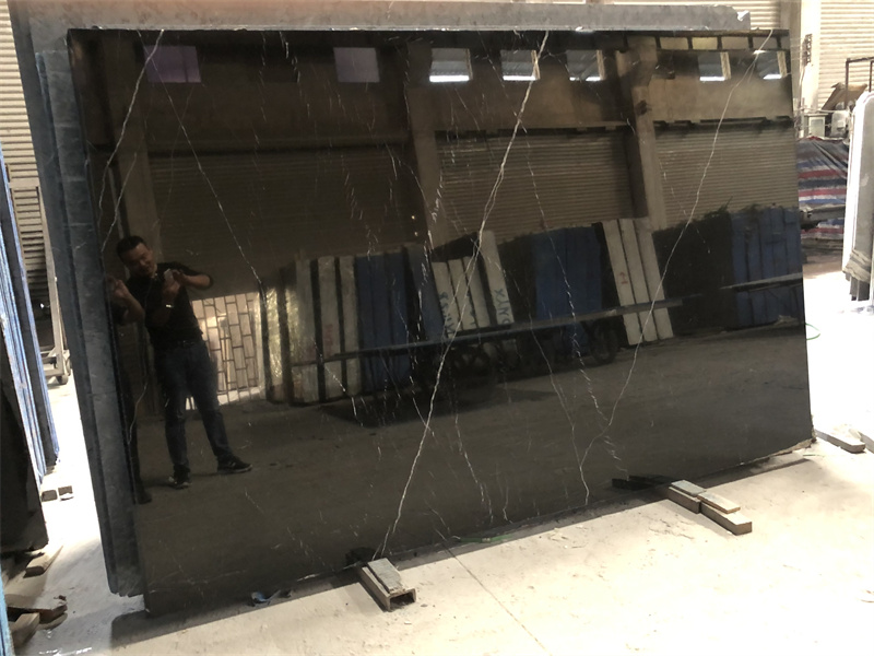 Chinese Nero Marquina Black Marble Slab Stone Price