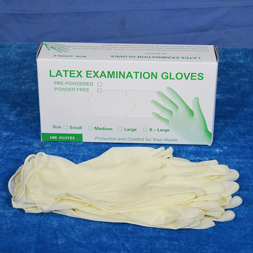 Safe use FDA approved medical latex examination gloves