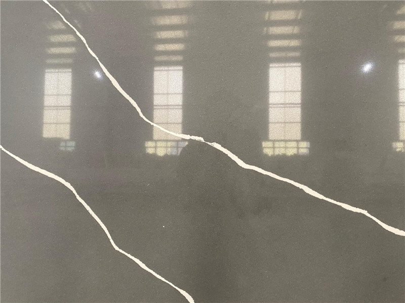 Wholesale Quartz Slab Grey Cement Quartz Stone Countertop