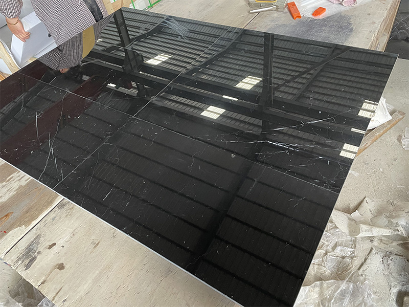 Black Marquina Marble Stone Tiles Factory