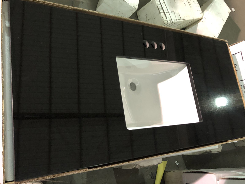 Mesabi Black Granite Stone Bathroom Vanity Tops