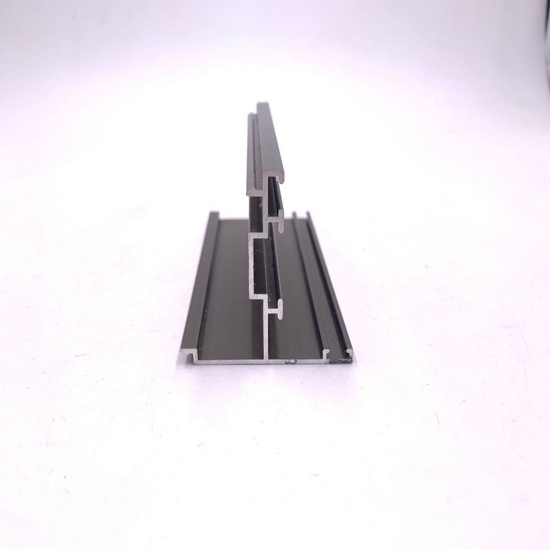 Black Anodized Aluminum Frame Extrusion Profile For Windows And Doors In Ethiopia