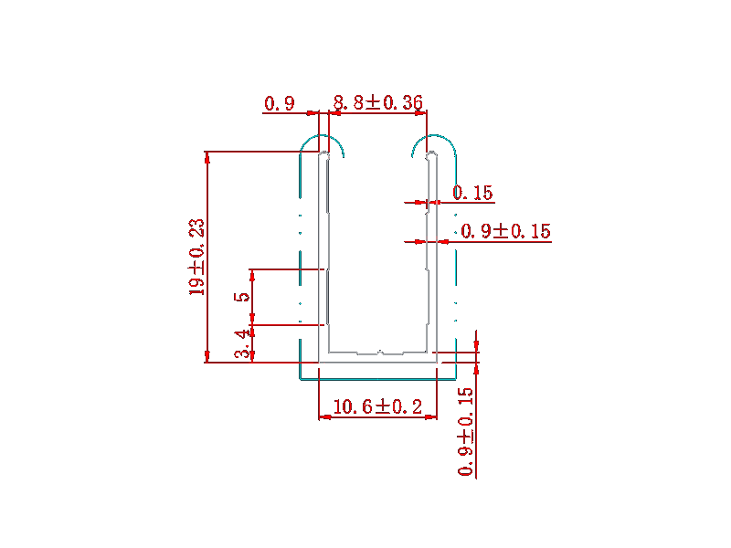 T5 T6 Temper extruded aluminum window profile for Brazil