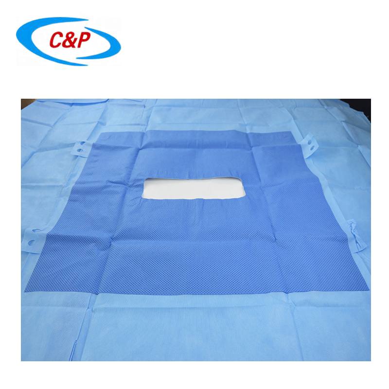 CE ISO13485 Approved Disposable Transverse Laparotomy Surgical Drape Sheet