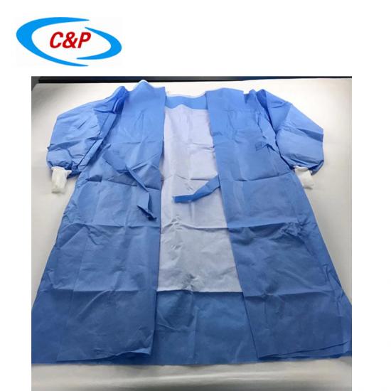 Hot Sale Disposable Sterile Non-woven Blue Reinforced Surgical Gowns Suppliers