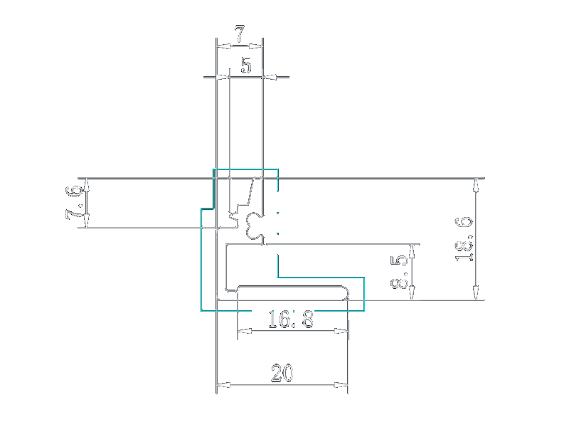 Africa Cameroon door industrial window aluminum extrusion profiles