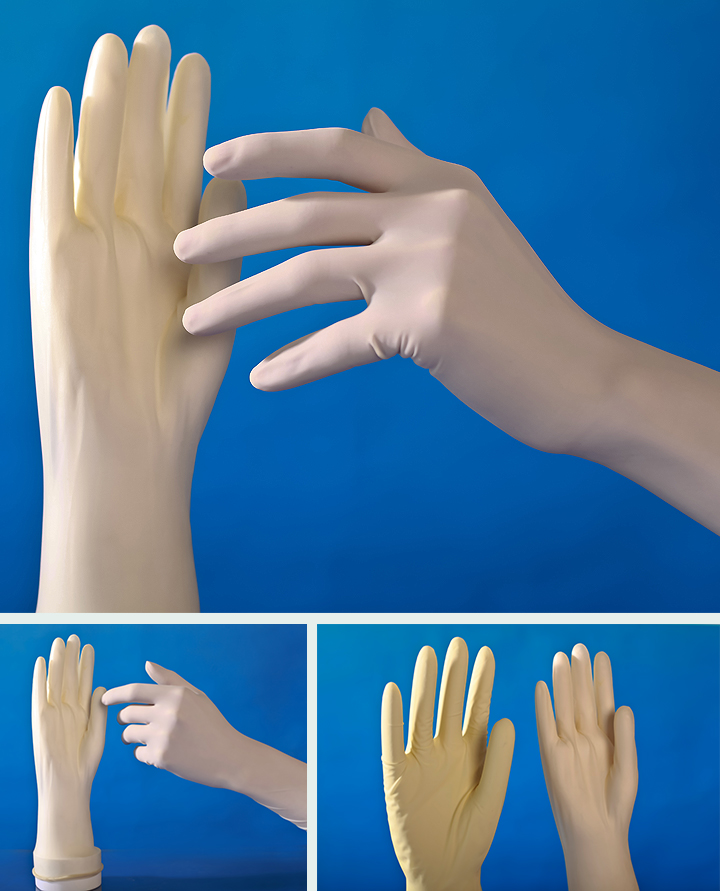 Disposable Sterile Latex Surgical Gloves Powder Free