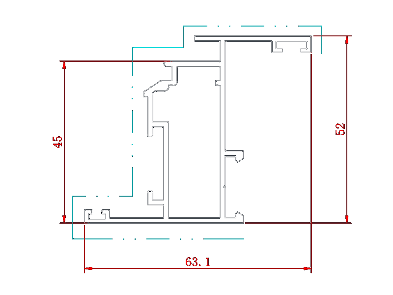 France anodized aluminium extrusion profiles