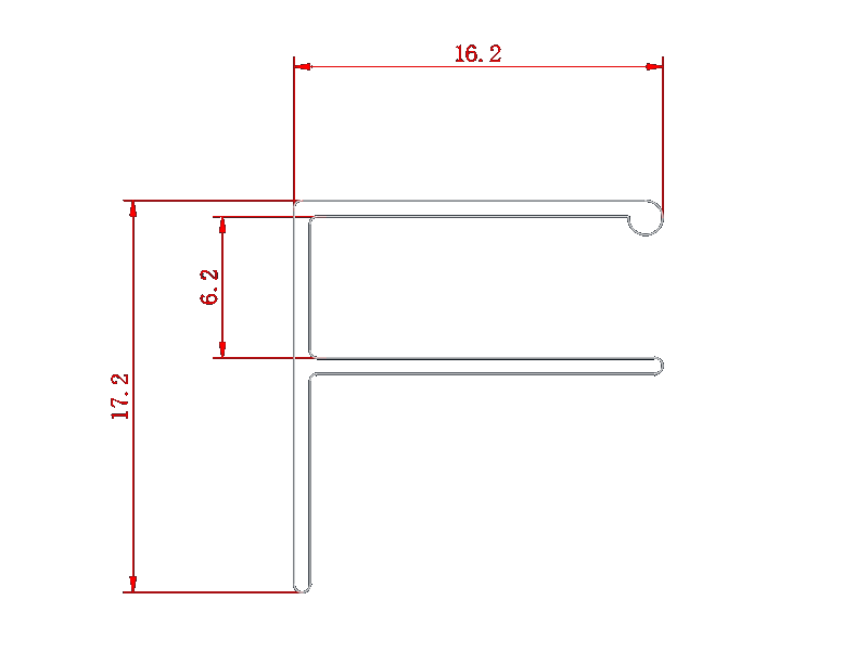 New series Kuwait market wood finish aluminium extrusion profiles