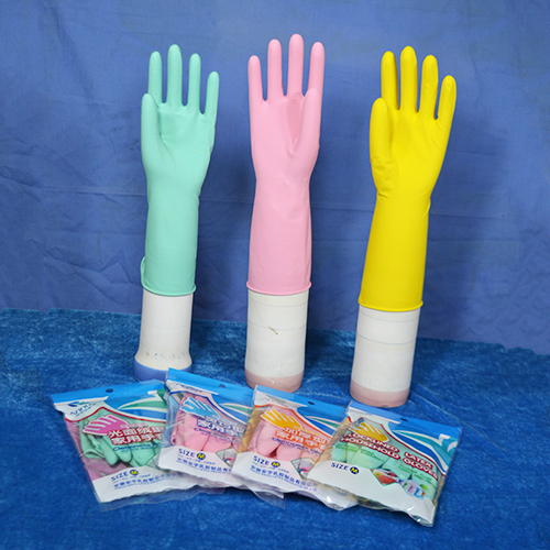 Latex Household cleaning Gloves Yellow Pink Green