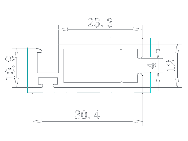 Cameroon aluminum window frames powder coating white aluminum profile extrusion curtain track window profiles