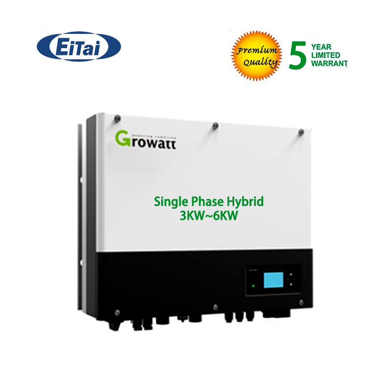 Growatt Hybrid Inverter Sph 3000-6000 Mppt Single Phase For Panel System