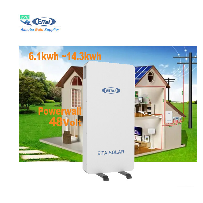 Eitai Powerwall Battery 6.1Kwh 10 Kwh 14.3Kwh Deep Cycle 48V 51.2V 200Ah Off Grid Best Lifepo4 For Growatt Inverter