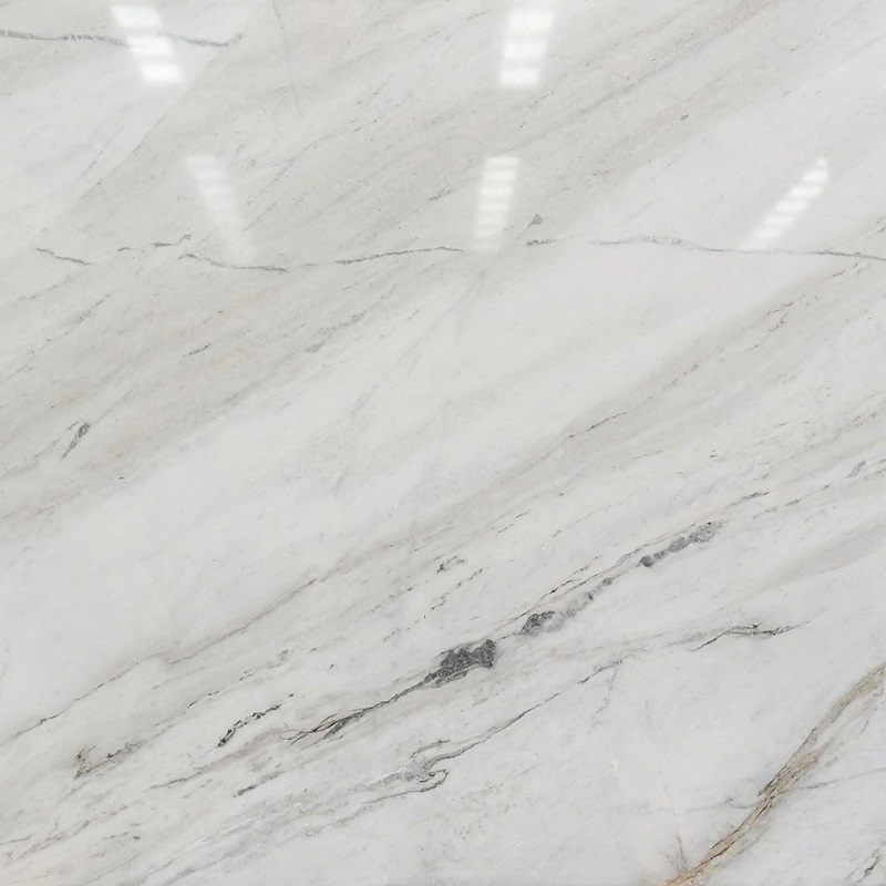 Bookmatch Polished White Marble 2cm Slab
