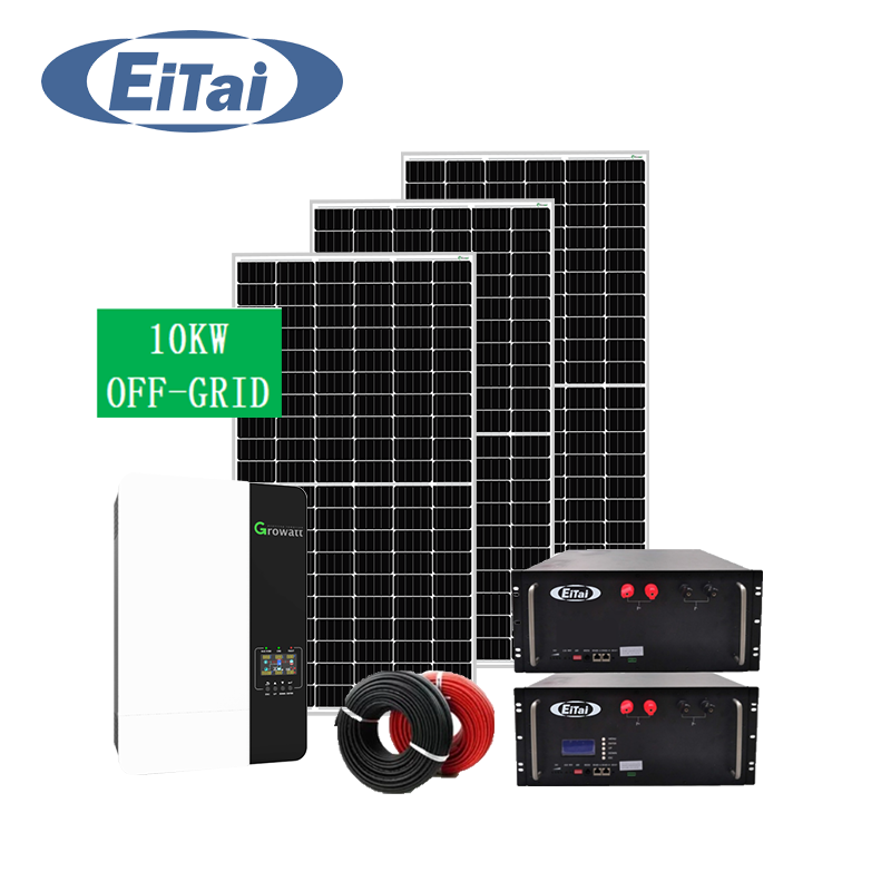 EITAI 9kw 10kw 14kw Off Grid Solar PV System 3000w 5000w Single Three Phase 230v 380v Solar Panel Set For Home 15kw